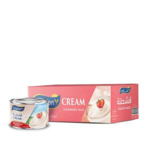 Cream Strawberry Flavor 48x150g by Amazon foods- catering items- bulk items- cafe and restaurant supply- dairy products