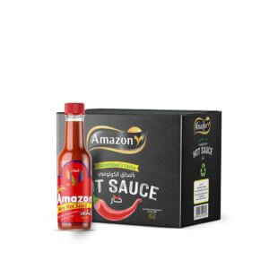 Amazon Very Hot Sauce, Colombian Taste 48x98ml- Bulk items- Catering items- Wholesale- Restaurant and Cafe supply- Spicy