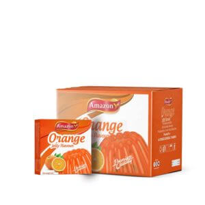 Amazon Orange Flavored Jelly 72x75g- bulk items- catering items- wholesale- cafe and restaurant supply- pastry- bakery- sweets