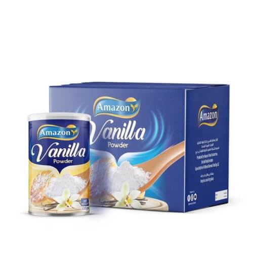Amazon Vanilla Powder 48x100g- Bulk items- Catering items- Wholesale- Restaurant- Cafe- Beverage- Milkshake