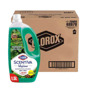 Clorox Scentiva Disinfectant Cleaner Mediterranean Pine Forest 1.5L 8x1.5L