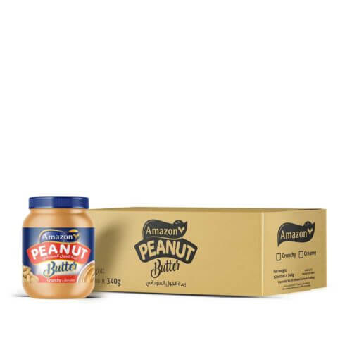 Amazon Peanut Butter Crunchy 12x340g-Catering items-Bulk items-Restaurant-Hotel