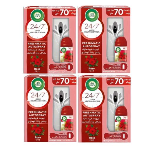 Airwick-Air-Freshener-Freshmatic-Auto-Spray-Midnight-Rose-4-Machine-and-4Refill-4x250ml