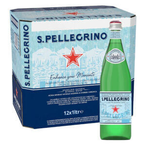 San Pellegrino Natural Sparkling Water Glass 1Ltr