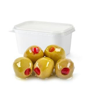 Turkish Green-Olives Stuffed with Pimento 10kg- Bulk items- Catering items- Wholesale Food Products- Healthy Foods- Big Events