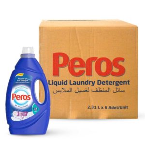 Peros Liquid Laundry-Detergent White 6x2.31Ltr- Bulk items- Catering items- Laundry shop- Wholesale Cleaning Products