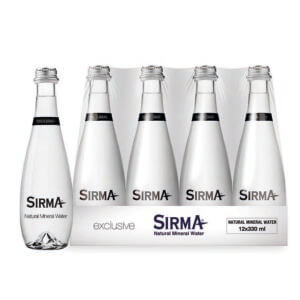 Sirma Natural Mineral Water executive Glass 12x330ml- Bulk items- Catering items- Wholesale- Restaurant and Cafe supply