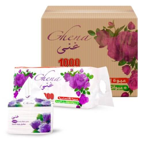 Ghena Facial Tissues Soft Single 20x1000ply- Bulk items- Catering items- Wholesale- Restaurant and Cafe supplier- Facial tissue
