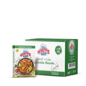 White Hat Vegetable Masala 96x50g- Bulk items- Catering items- Wholesale Spices and Legumes- Herbs- Organic- Healthy Spices