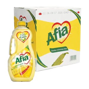 Afia Corn Oil 6 x 1.5 Ltr- Bulk items- Catering items- Wholesale Cooking OIl- Organic- Healthy Diet