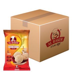 Al Baker Chakki Atta 4x5kg- Wholesale- Bulk items- Catering items- Baking powder- Pastries