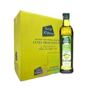 Rahma Extra Virgin Olive Oil 7x500ml- Bulk items- Catering items- Wholesale Olive Oil- Healthy Diet - Virgin Olive Oil- Organic