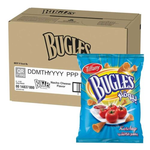 Bugles chips ketchup