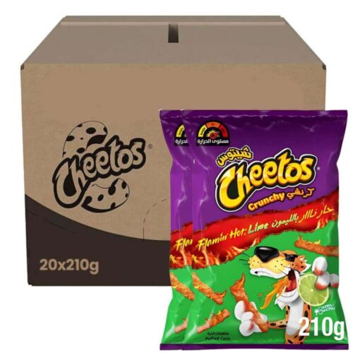 Cheetos Crunchy Flaming Hot Lime 210g