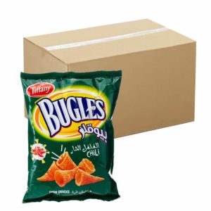 Bugles Chips Chili 12x75g- Bulk items- Catering items- Cafe and Restaurant Supply- Entertaining Snacks- Party- Movie- Occasion