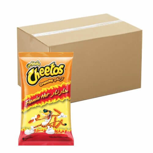 Cheetos Chips Flamin-Hot 20x190g- Bulk items- Catering items- Wholesale- Snacks- Buffet