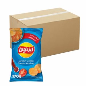 Lays Ketchup Chips 20x170g- Bulk items- Catering items- Cafe and Restaurant Supply- Wholesale- Snacks