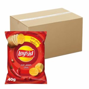Lays Chips Chili 50x40g- Bulk items- Catering items- Cafe and Restaurant Supply- Entertaining Snacks- Movie- Occasion- Party
