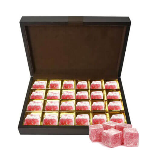 Turkish Delight Pomegranate 6x1.65kg- bulk items- catering items- wholesale items- cafe and restaurant supply- luxurious treat- snacking experience- vibrant flavor