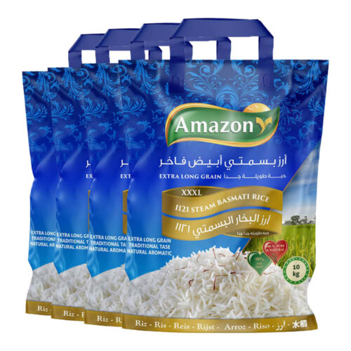 Amazon 1121 Steam Long Basmati Rice 10kg