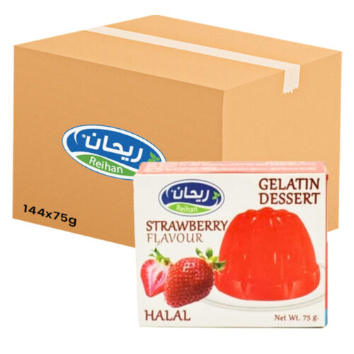 Gelatin Dessert Strawberry Flavour Reihan Jelly 75g