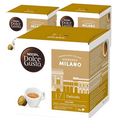 Nescafe Dolce Gusto Espresso Milano Coffee 16 capsules 3x16g
