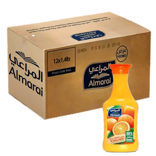 Almarai 100% Orange Juice with Pulp No Added Sugar