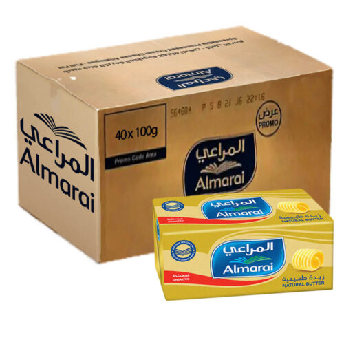 زبدة المراعي الطبيعية غير مملحة