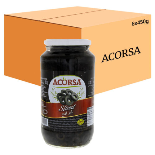 Acorsa Olive Slice Black 450g