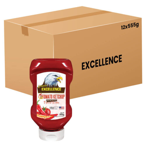Ethnic Excellence Hot Tomato Ketchup Squeezed 555g