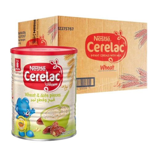 Cerelac Instant Wheat and Date Pieces 24 x 400g - Martoo UAE