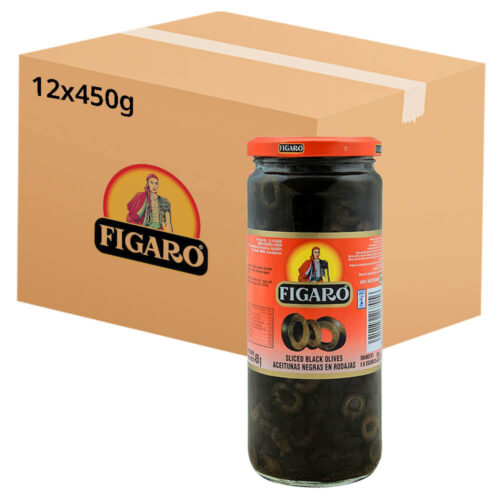 Figaro Spain Sliced Black Olives 450g - Martoo Food Distributor