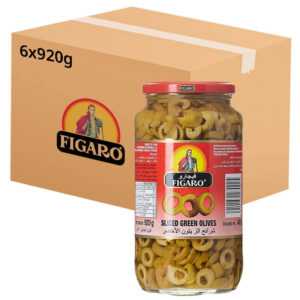 Figaro Spain Sliced Green Olives 920g - Martoo Wholesale UAE