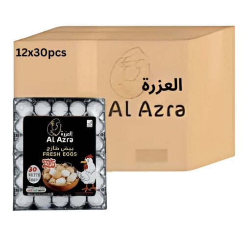 العزرة بيض أبيض طازج