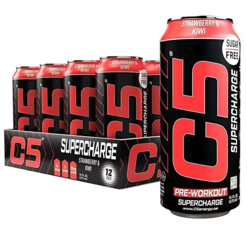 C5 Energy Drink Supercharge Strawberry & Kiwi 12x473ml