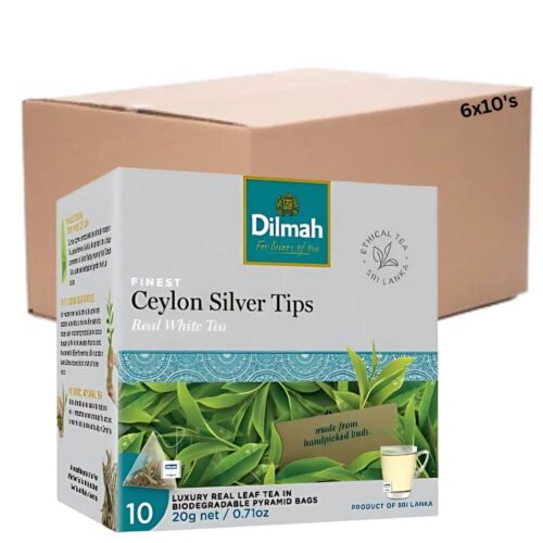 Dilmah Ceylon Silver Tips Leaf Tea 6x10s