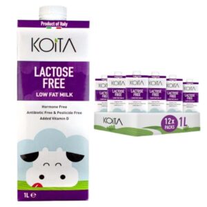 Koita Lactose Free Low Fat Milk 6x1L