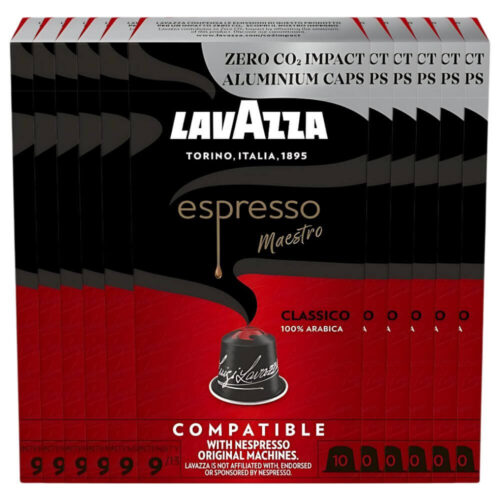 Lavazza Espresso Maestro Classico Medium Roast 100% Arabica Coffee 10x10