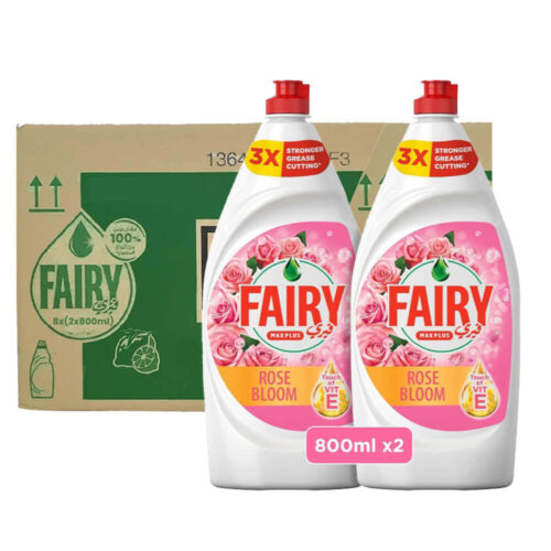 Fairy Dishwashing Liquid Rose Bloom 8x2x800ml