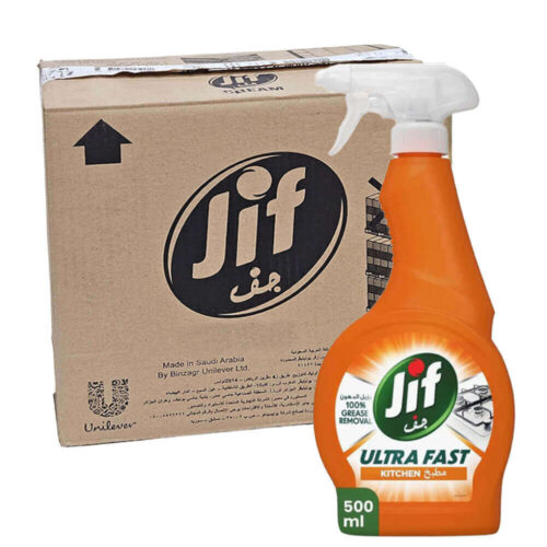 JIF Ultra Fast Cleaner Spray Kitchen 12x500g