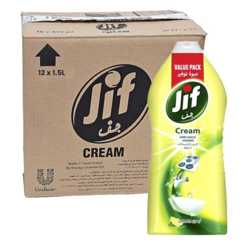 Jif Lemon Cream With Micro Crystals 12x1.5L