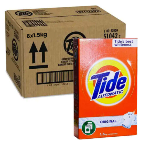 Tide Semi Automatic Laundry Detergent Powder Original Scent 6x1.5kg