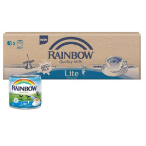 Rainbow Lite 50% Less Fat Evaporated Milk 48x170g