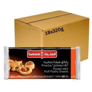 Sunbulah Frozen Mini Puff Pastry Sheets 320g