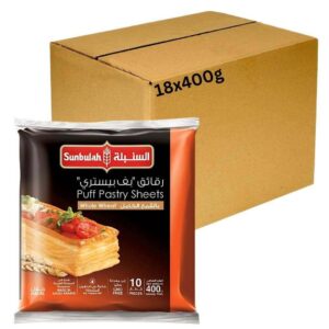 Sunbulah Puff Pastry Sheets Whole Wheat 400g