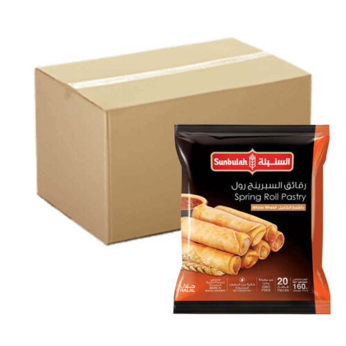Sunbulah Spring Roll Pastry Whole Wheat 24x160g